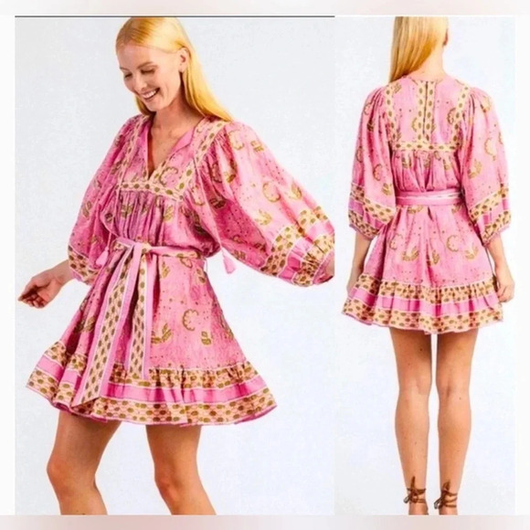 Cleobella Magdalena Mini Dress Wildflower m - Picture 1 of 6